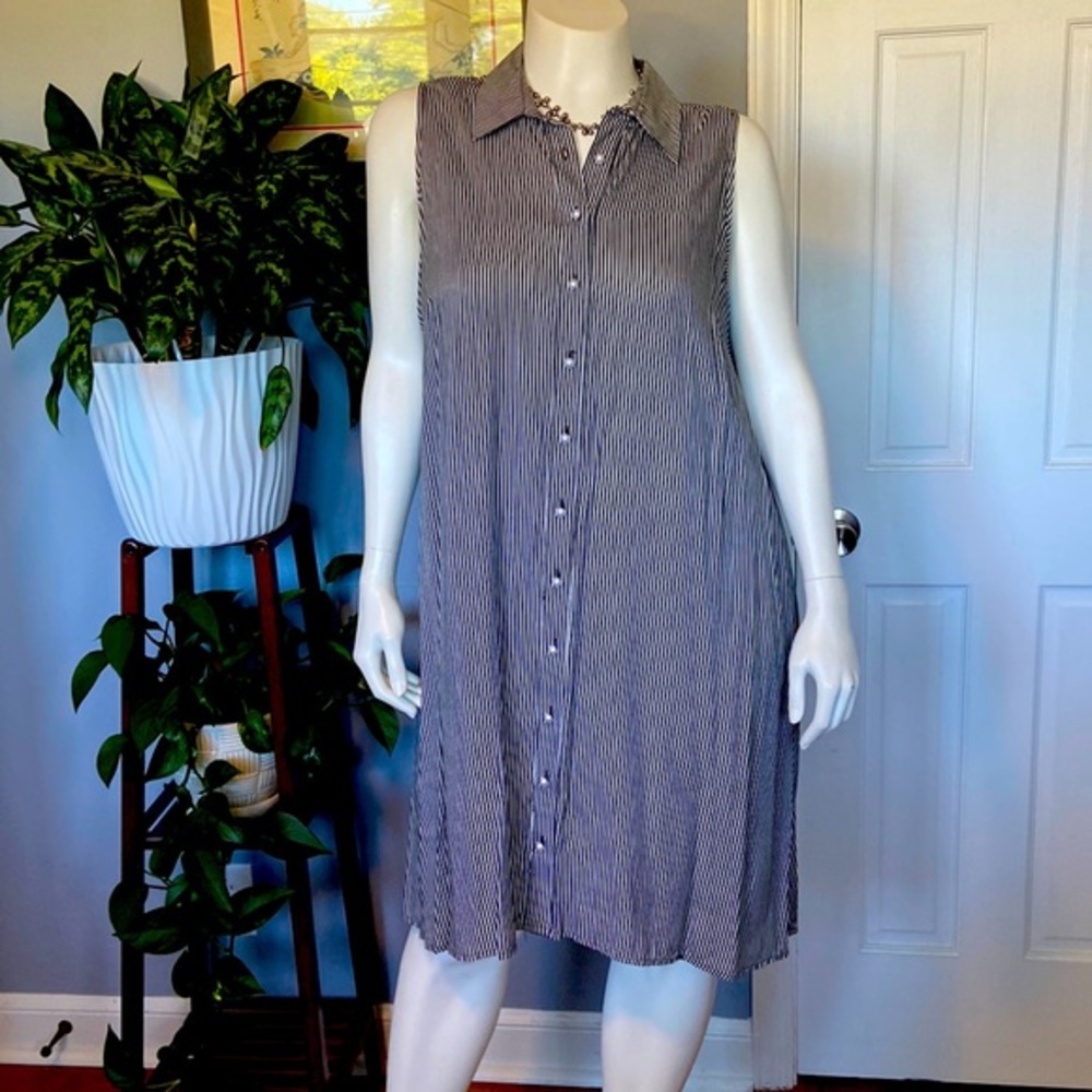 Roz&Ali Stripped Swing Dress Size 2X
